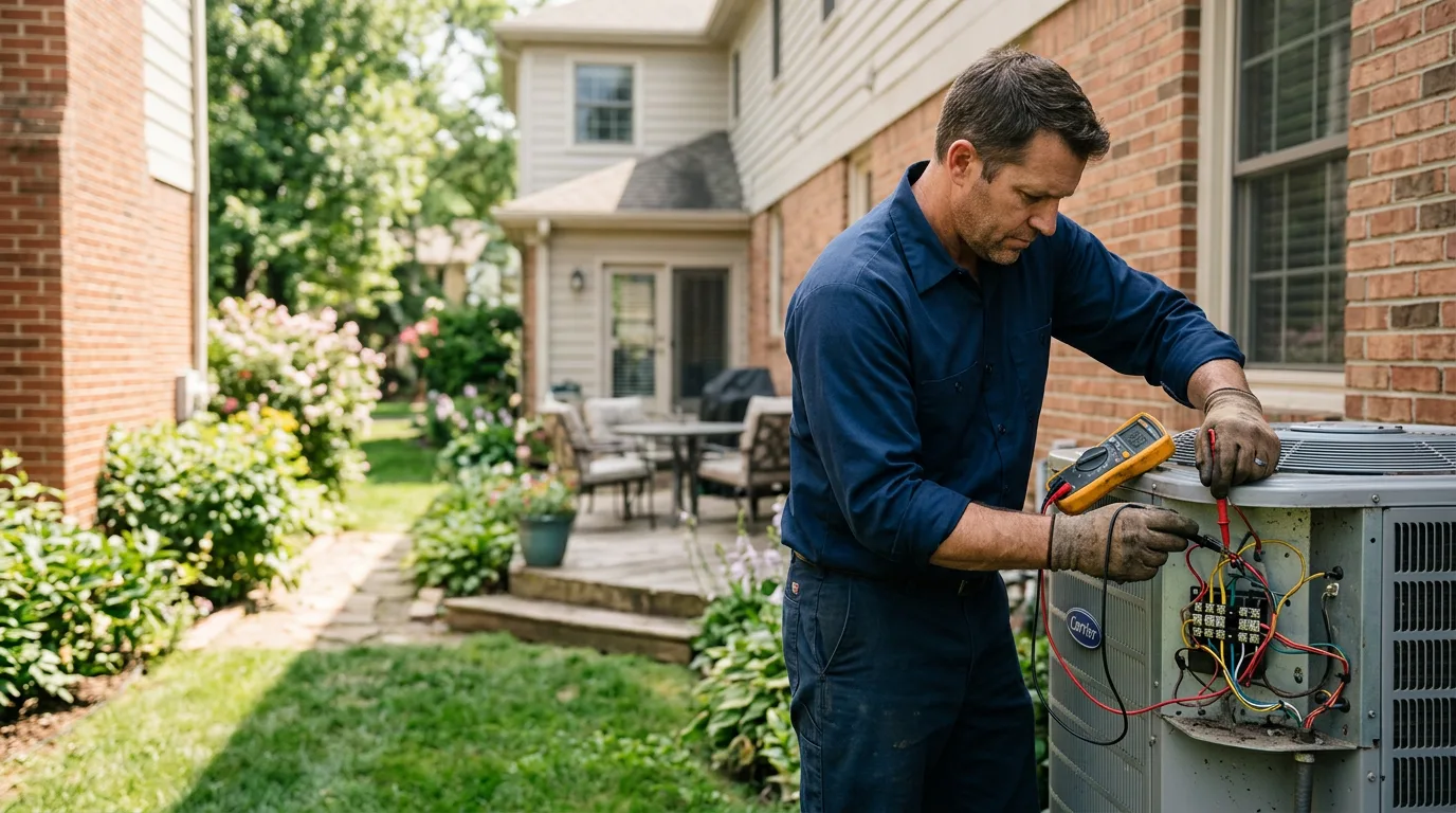HVAC technician working near Haydenville, MA